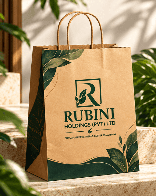 Eco-Luxury Rubini Holdings Kraft Paper Bag
